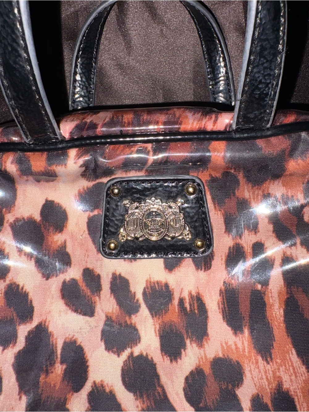Vintage Juicy Couture Leopard Print Cosmetic Case - Picture 3 of 5